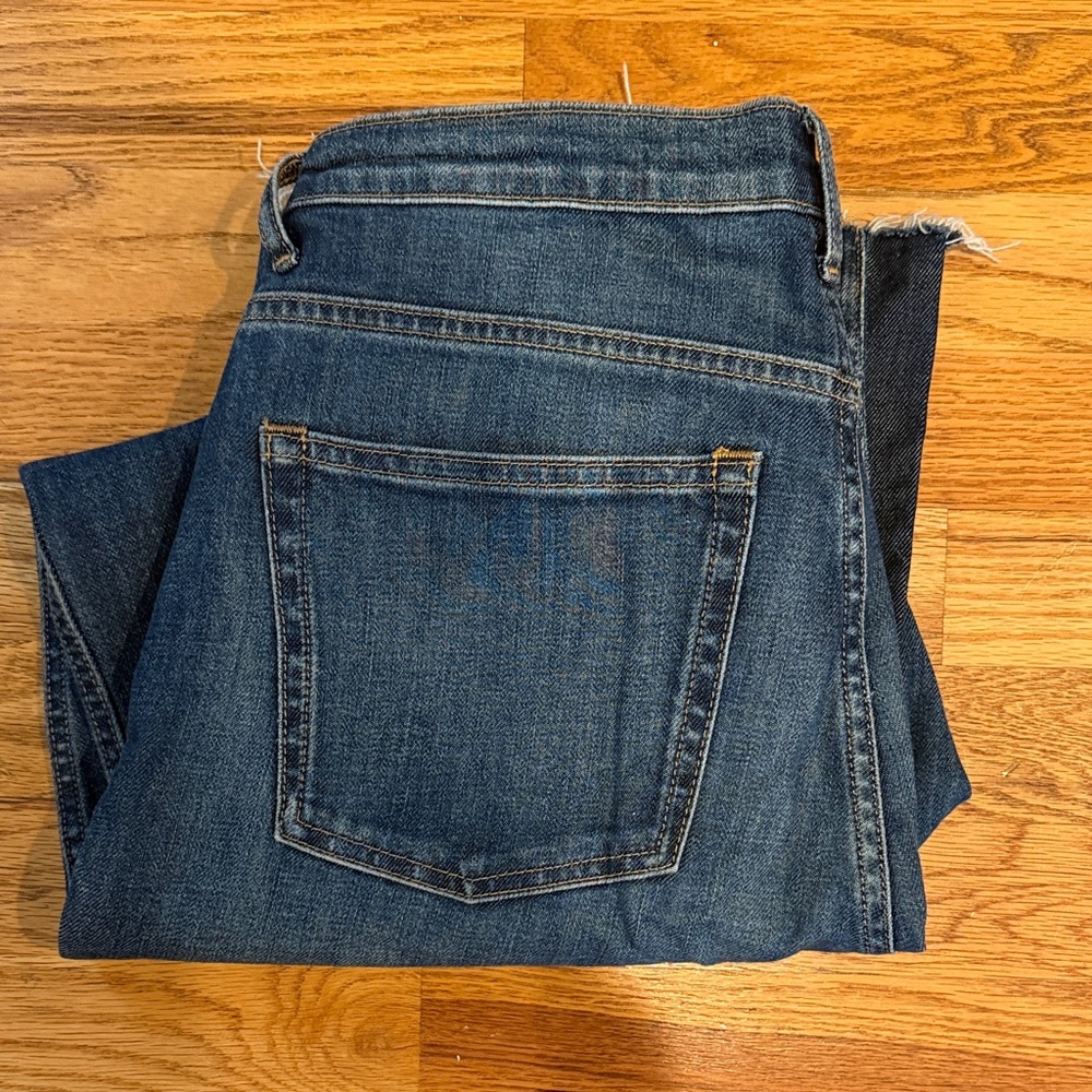Everlane Cheeky Bootcut, with contrasting panel